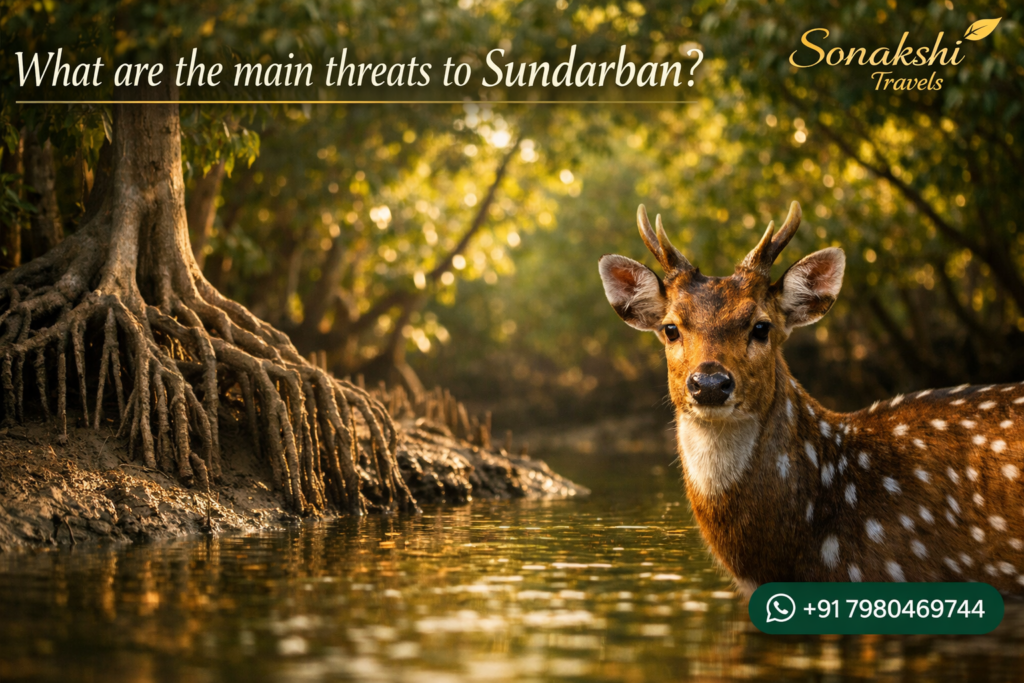 What are the main threats to Sundarban?