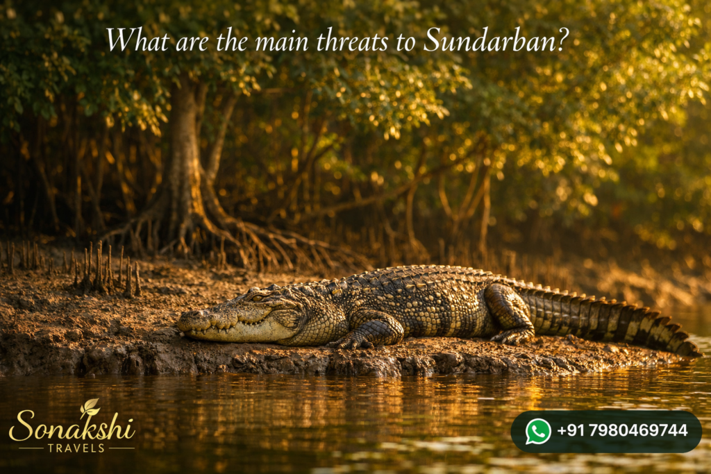 What are the main threats to Sundarban?