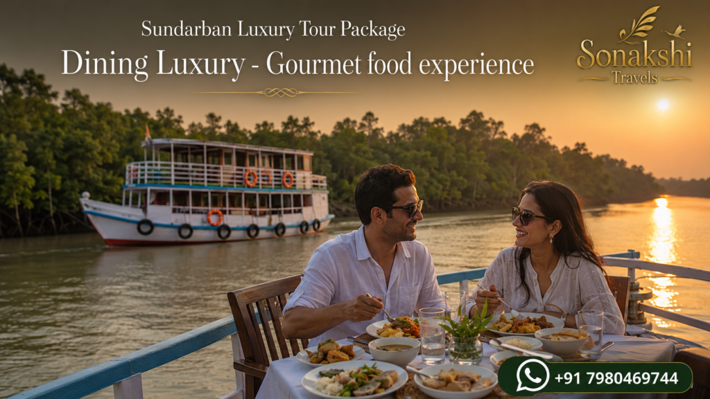 Sundarban Luxury Tour Package Dining Luxury - Gourmet food experience